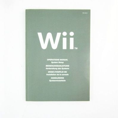 Original Nintendo Wii Bedienungsanleitung - Vorbereitung des Systems in grau