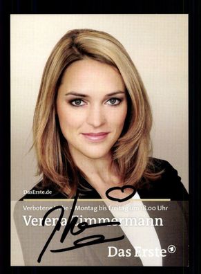 Verena Zimmermann Verbotene Liebe Autogrammkarte Original ## BC 153982
