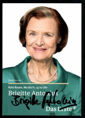 Brigitte Antonius Rote Rosen Autogrammkarte Original Signiert ## BC 16281