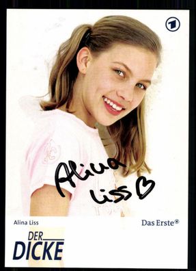Alina Liss Der Dicke Autogrammkarte Original Signiert ## BC 16845
