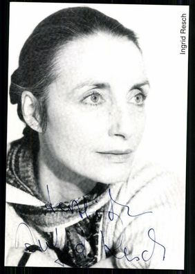 Ingrid Resch Autogrammkarte Original Signiert ## BC 23588