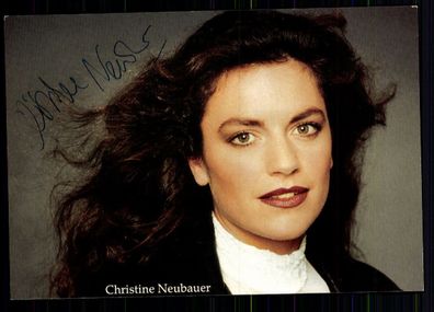 Christine Neubauer Autogrammkarte Original Signiert ## BC 27384