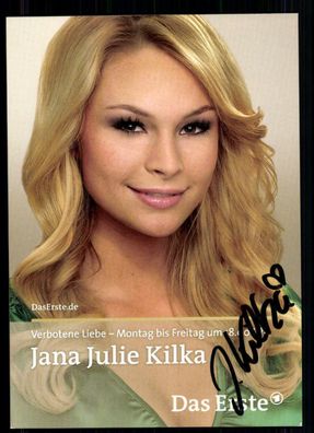 Jana Julie Kilka Verbotene Liebe Autogrammkarte Original Signiert ## BC 16854