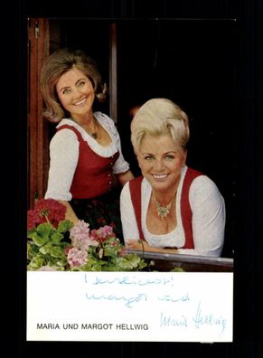 Margot und Maria Hellwig Autogrammkarte Original Signiert ## BC 154838