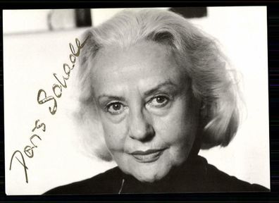 Doris Schade Rüdel Autogrammkarte Original Signiert TOP ## BC 261