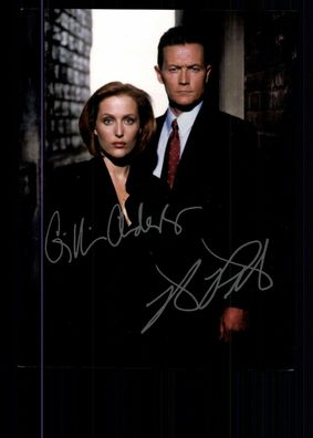 Gillian Anderson und Robert Patrick Autogrammkarte TOP ## BC G 12188 D