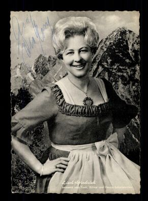 Liesl Diedrich Autogrammkarte Original Signiert ## BC 106567