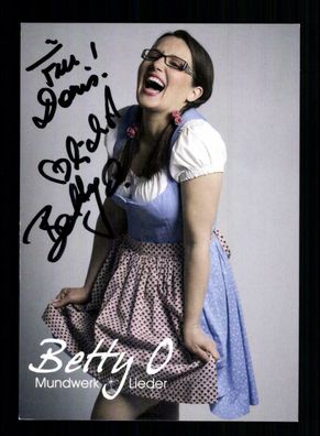 Betty O Autogrammkarte Original Signiert ## BC 159372