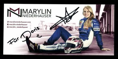 Marylin Niederhauser Autogrammkarte Original Signiert Motorsport ## BC G 27573