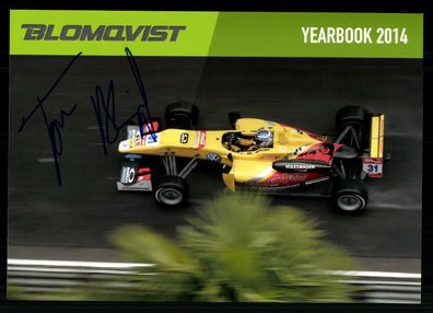 Tom Blomqvist Autogrammkarte Original Signiert Motorsport ## BC G 27592