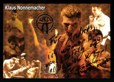 Klaus Nonnemacher Autogrammkarte Original Signiert Boxen ## BC G 27671
