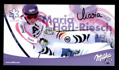Maria Höfl Riesch Autogrammkarte Original Signiert Skialpin ## BC G 28201