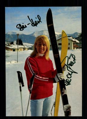 Heidi Biebl Autogrammkarte Original Signiert Ski Alpine