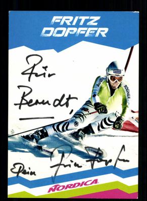 Fritz Dopfer Autogrammkarte Original Signiert Ski Alpine