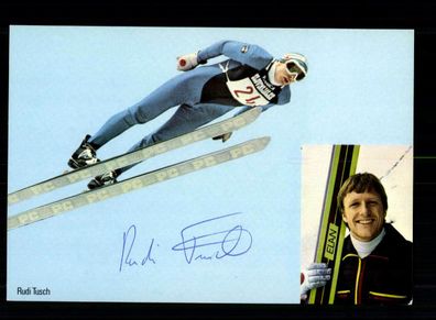 Rudi Tusch Autogrammkarte Original Signiert Skispringen