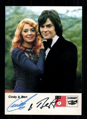 Cindy und Bert Autogrammkarte Original Signiert ## BC 162860