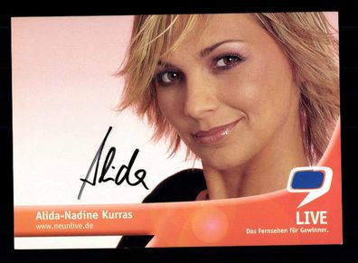 Alida Nadine Kurras Autogrammkarte Original Signiert # BC 91176
