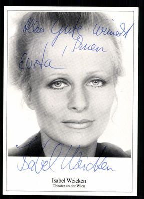Isabel Weicken Autogrammkarte Original Signiert ## BC 35473