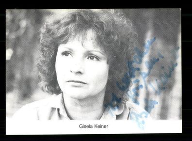 Gisela Keiner Autogrammkarte Original Signiert ## BC 166389