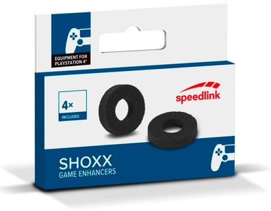 4 SHOXX Game Enhancer StoßDämpfer ThumbStick Ringe für Sony PS4 Controller