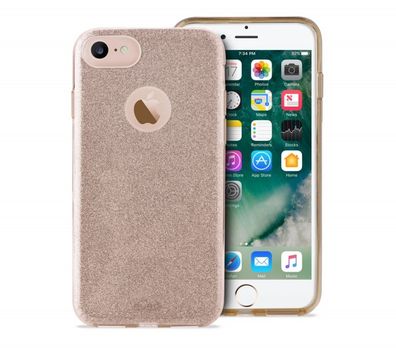 Puro Shine Glitzer Cover SchutzHülle Case Tasche für Apple iPhone 7 8 SE 2020