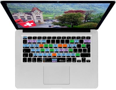 KB TastaturAbdeckung Shortcuts Cover Schweiz Schutz für macOS MacBook Pro Air