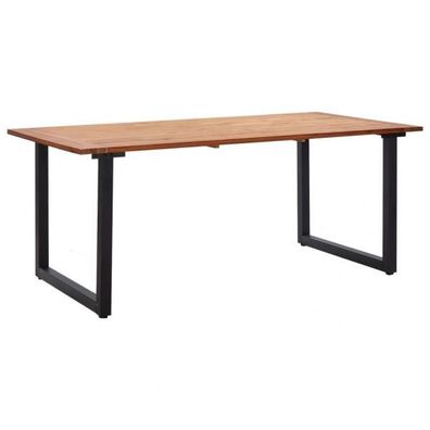 Gartentisch mit Beinen in U-Form 180×90×75 cm Akazie Massivholz
