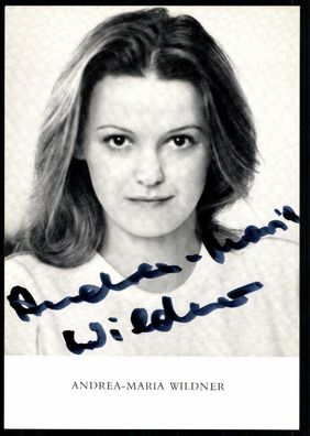 Andrea Maria Wildner Autogrammkarte Original Signiert ## BC 25146