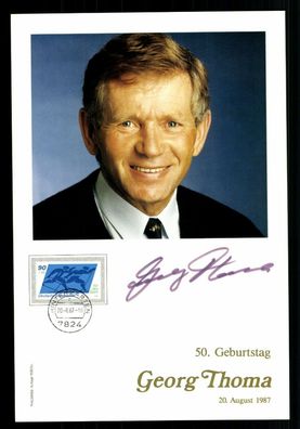 Georg Thoma Autogrammkarte Original Signiert Skispringen ## BC G 28218