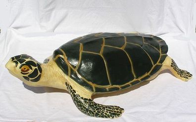 Schildkröte Wasserschildkröte Meeresschildkröten Figur Statue Deko Werbefigur Strand