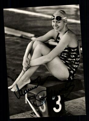 Manuela Autogrammkarte Original Signiert Schwimmen