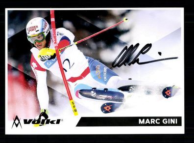 Marc Gini Autogrammkarte Original Signiert Ski Alpine