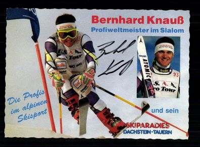 Bernhard Knauß Autogrammkarte Original Signiert Ski Alpine