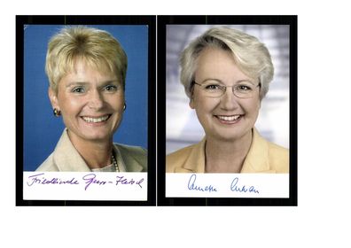 12 Autogrammkarten Politik Original Signiert ## K 162