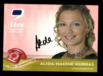 Alida Nadine Kurras Autogrammkarte Original Signiert # BC 91175