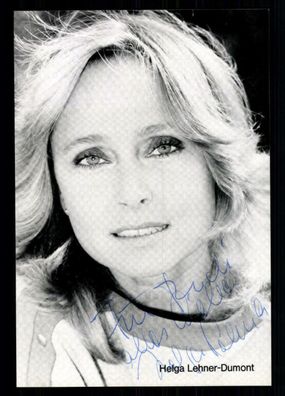 Helga Lehne Dumont Autogrammkarte Original Signiert ## BC 26315