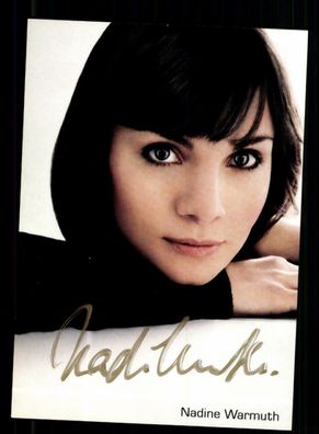 Nadine Warmuth Autogrammkarte Original Signiert ## BC 164402