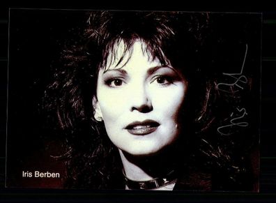 Iris Berben Autogrammkarte Original Signiert ## BC 166296
