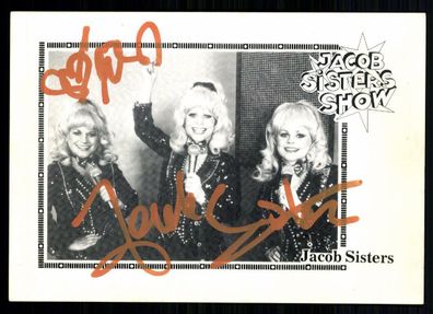 Die Jacob Sisters Autogrammkarte Original Signiert ## BC 15673