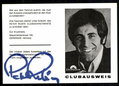 Peter Rubin Autogrammkarte Original Signiert ## BC 19610