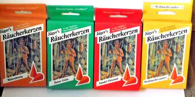 Jägers Räucherkerzen / Duftkegel 5 Duftarten 24 Stück pro Packung