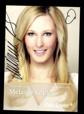 Melanie Kogler Verbotene Liebe Autogrammkarte Original ## BC 169685