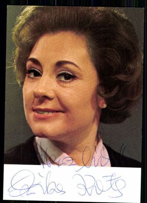 Erika Köth Autogrammkarte Original Signiert ## BC 19017