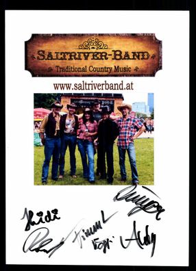 Saltriver Band Autogrammkarte Original Signiert ## G 24866