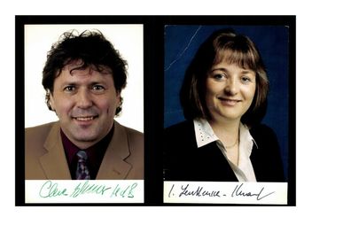 12 Autogrammkarten Politik Original Signiert ## K 1815