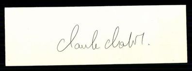 Claude Chabrol Karteikarte Original Signiert ## BC 30850