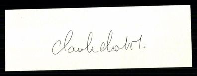 Claude Chabrol Karteikarte Original Signiert ## BC 30849