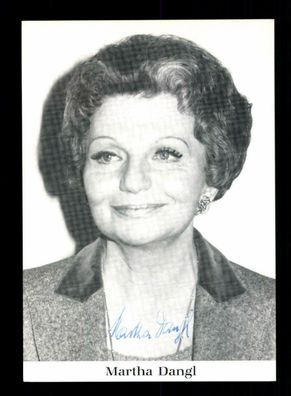 Martha Dangl Autogrammkarte Original Signiert ## BC 152201
