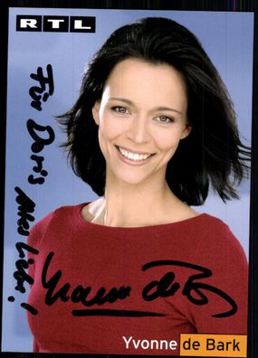 Ivonne de Bark RTL Autogrammkarte Original Signiert## BC 3485