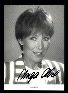 Inge Abel Lindenstraße Autogrammkarte Original Signiert ## BC 154048